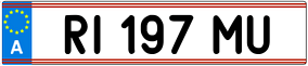 Trailer License Plate